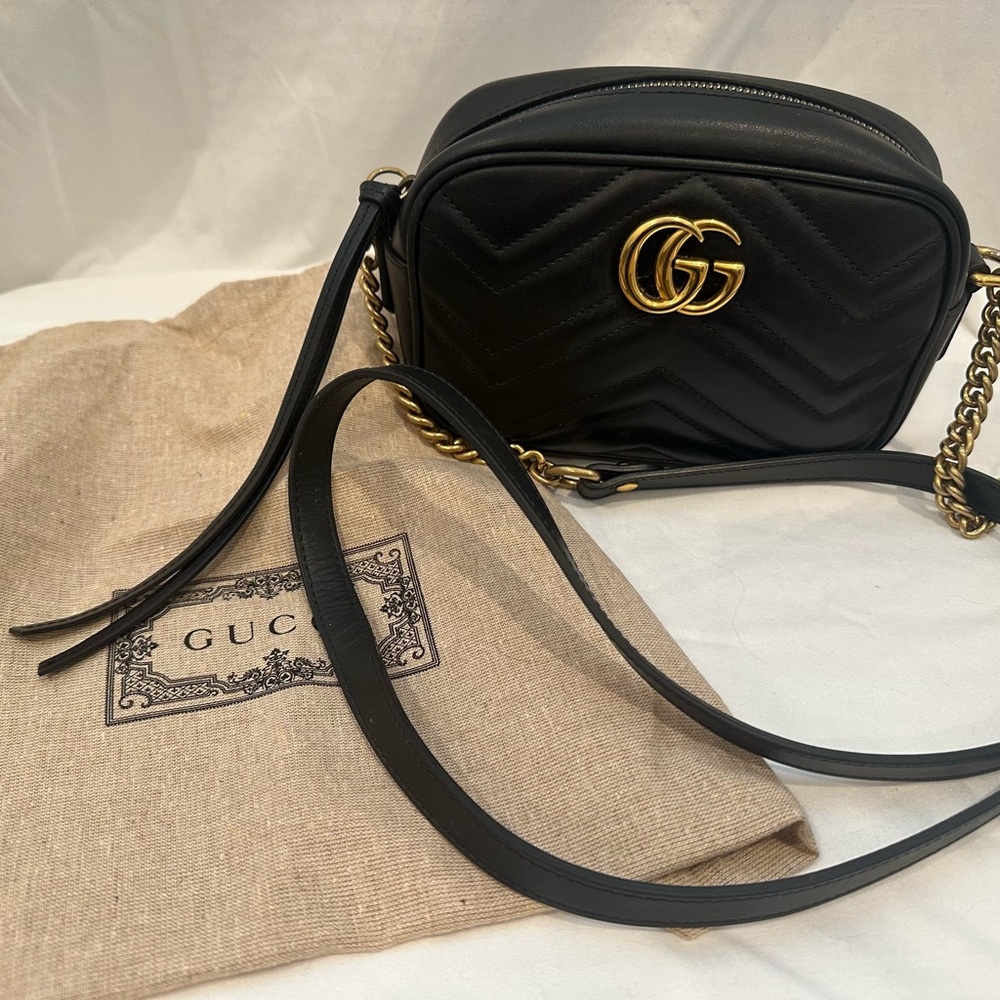 GG Marmont Mini Matelassé Shoulder Bag